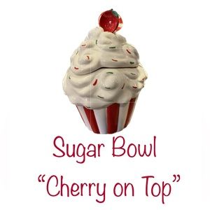 Cherry on Top! Sugar bowl home Decor